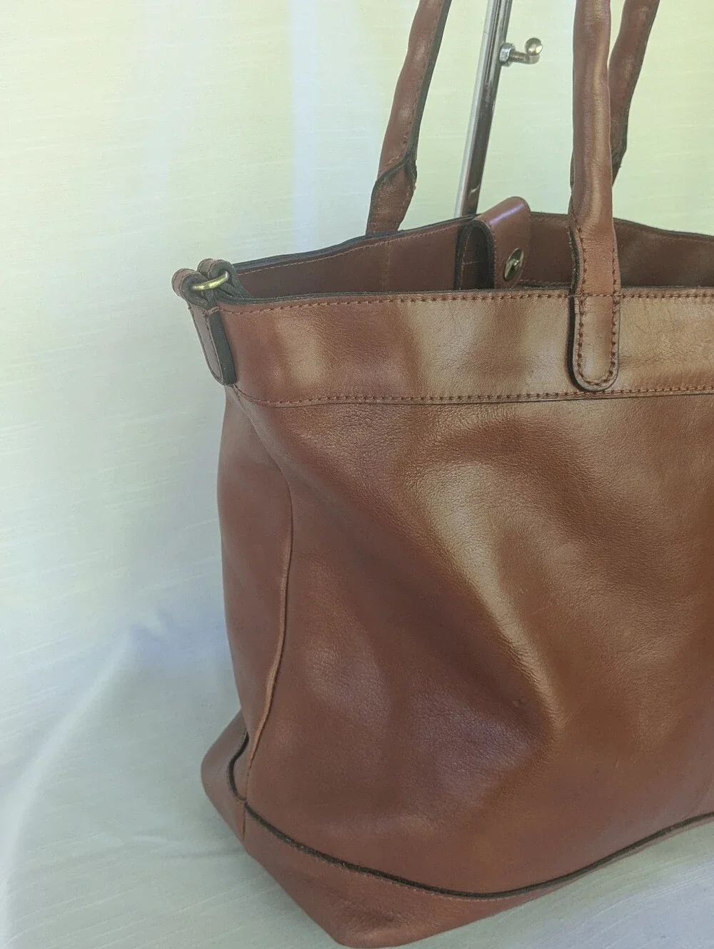 Patricia Nash Classic Brown Leather Tote Bag - Elegant Everyday Handbag